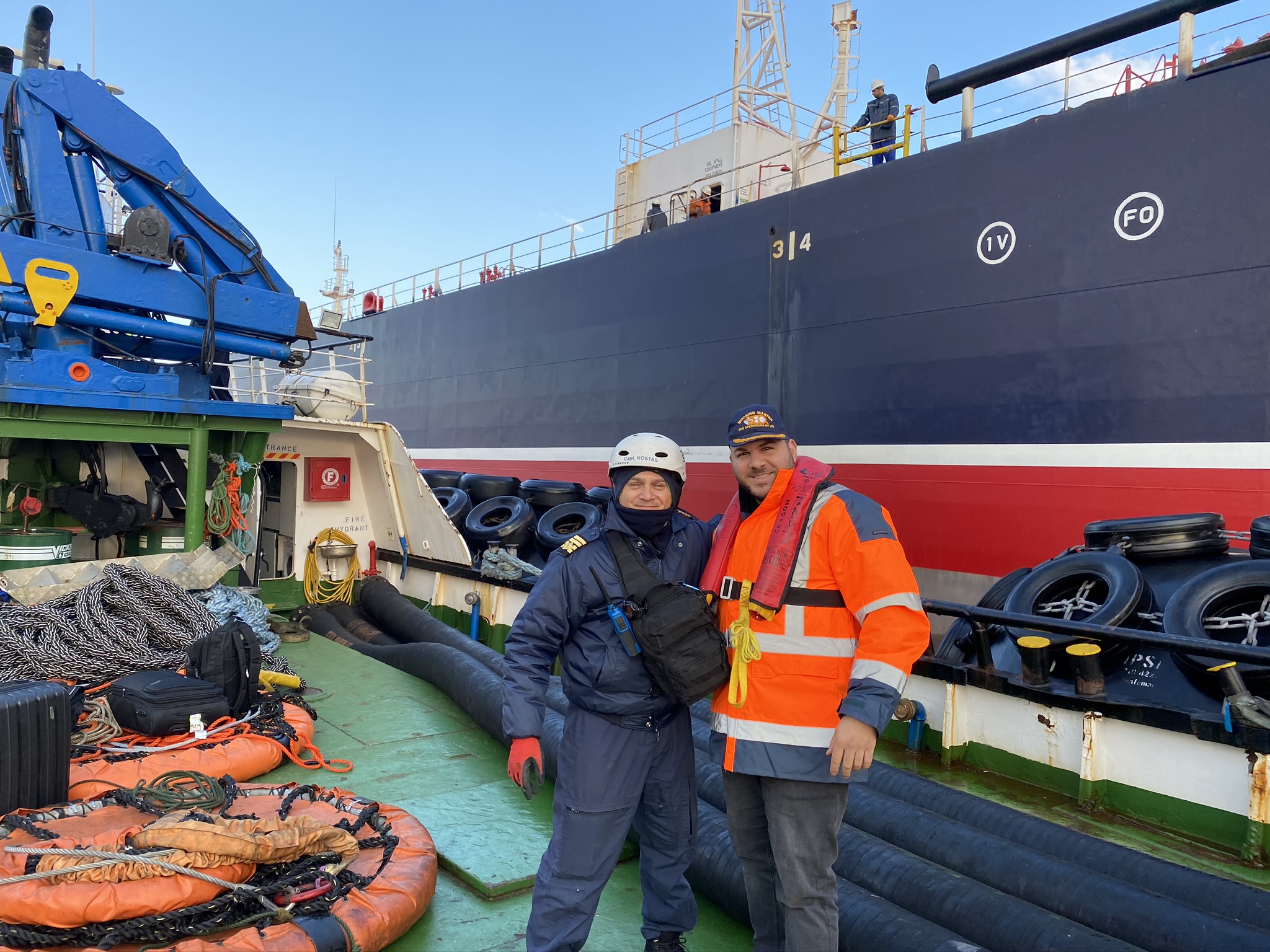 Ledra Ena crew on deck